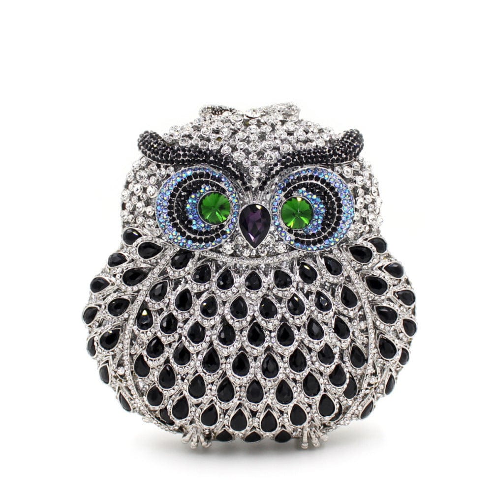 owl 2 Custom Women bling diamond party skull handbag hand rhinestone Pumpkin ice cream clutch Butterfly owl Swan  purse evening bags