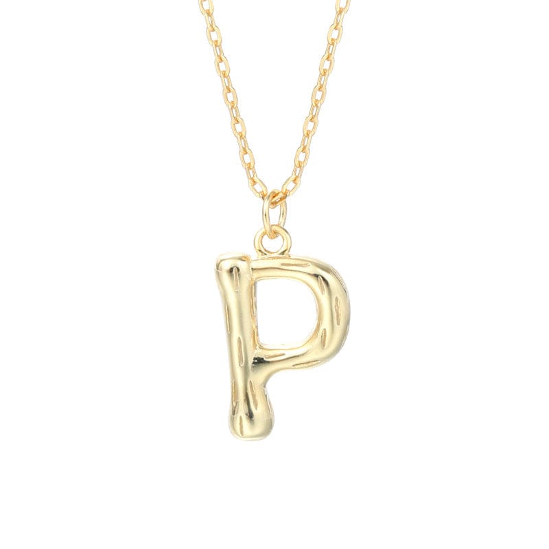 P LWI61012 Orecchini Pendent Newest Creative S925 Sterling Silver Initial Gold Plated A-z Alphabet Letters Necklace