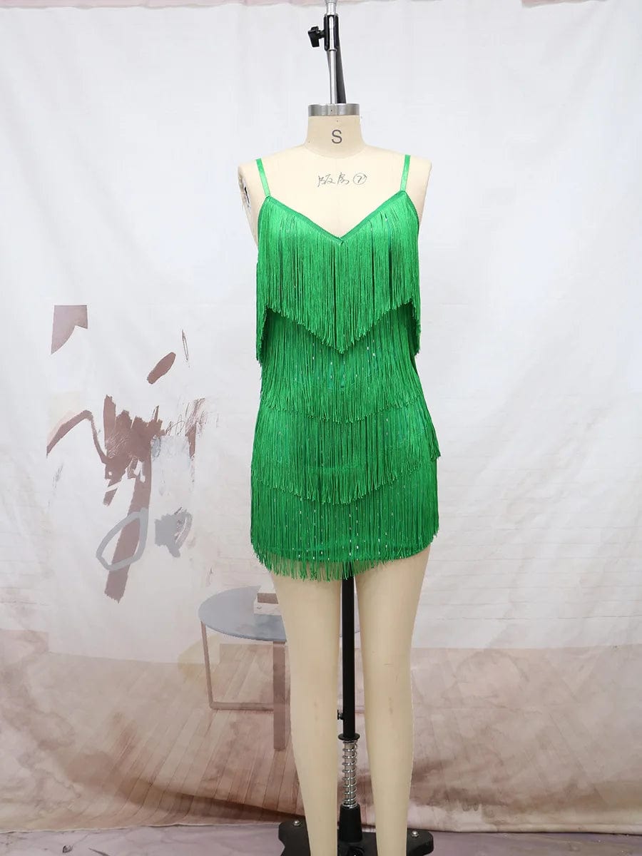 party dress A-line Spaghetti Strap Sparkly tassel Sequin Evening dress Minimalist Party Wear Formal backless ball gown Vestido estilo sirena