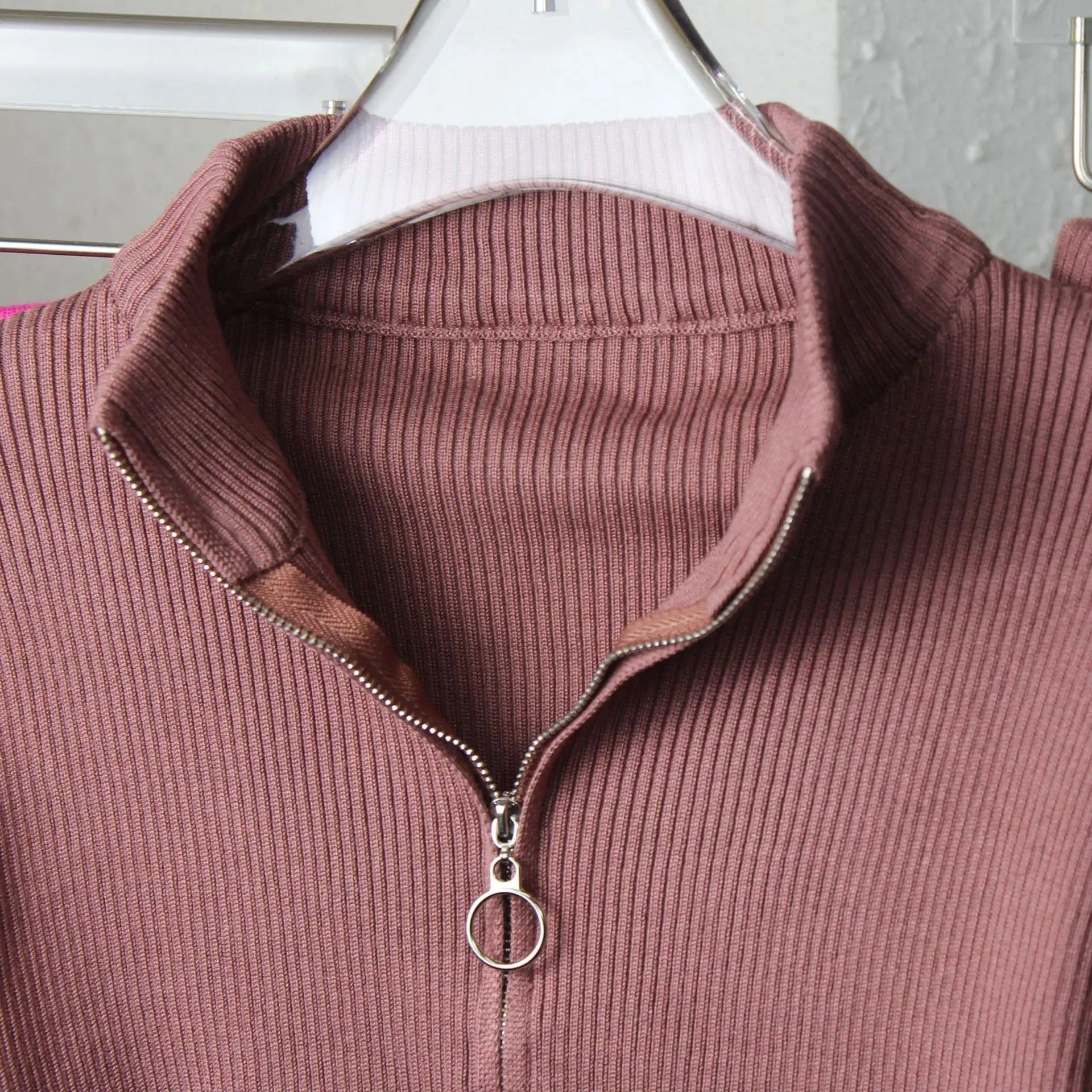 PDEP 2023 autumn short crop sweater and  top high waist wide leg pant set solid color fashion Korean casual two piece set