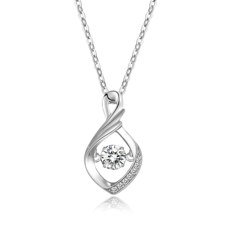 Pendant Necklace / 40+2.5+2.5cm / White CZ Wholesale High Quality Luxury Fine Jewelry Blue Cubic Zirconia Silver 925 Sterling Silver Pendant Necklace Jewellery