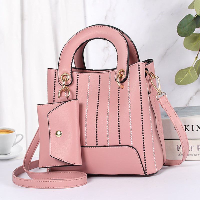 Pink 2022 new striped small bucket women cross body bag 2022 qualitywomen hand bags shoulder bag 13183
