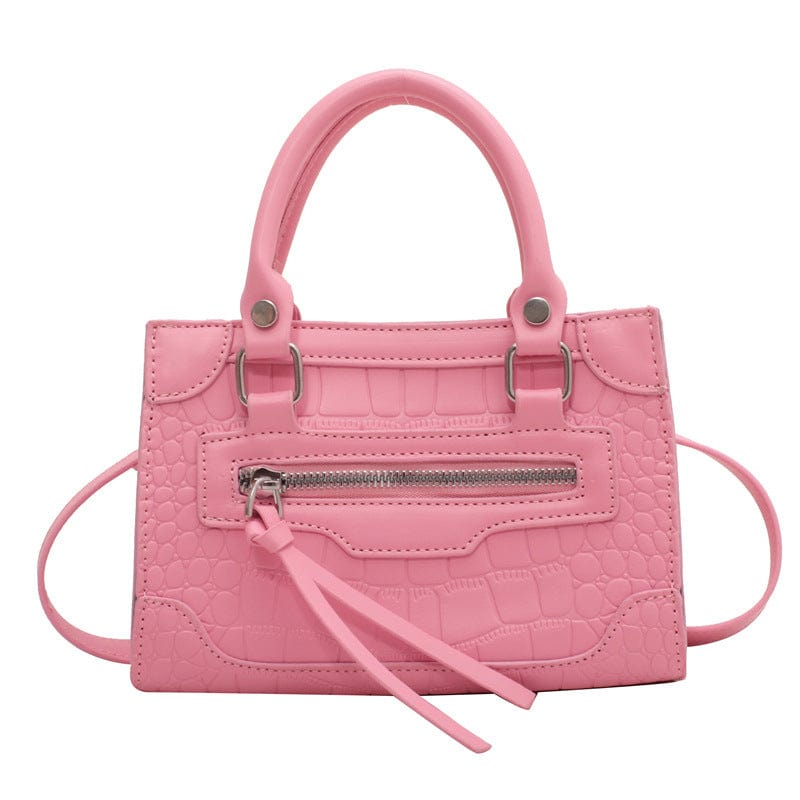 pink Autumn new fashion handbag street trend lady mini bag motorcycle bag every single shoulder crossbody bag