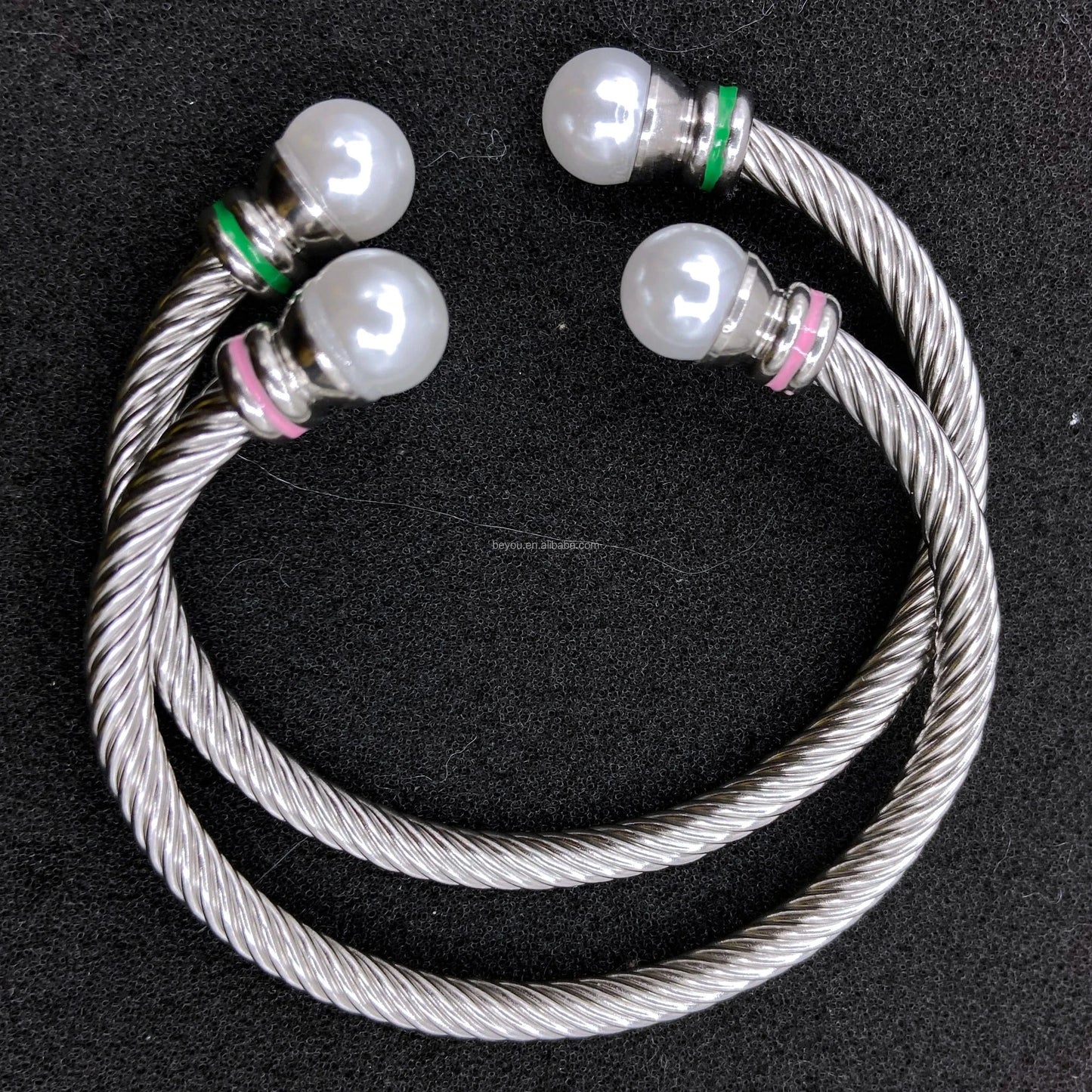 Pink Green Sorority Gold Plated Crystal Pearl Ivy Brooch Fitting Necklace Jewelry