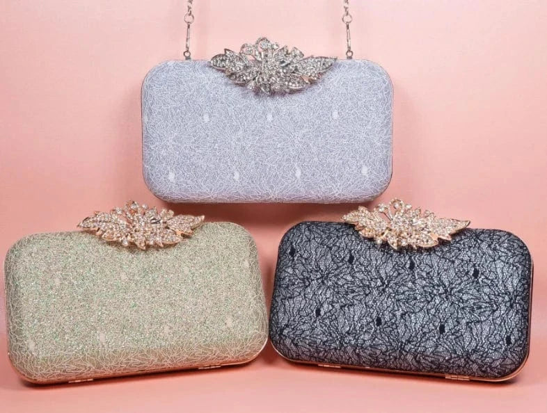 Plain Color Women Crossbody Shoulder Bag Evening Clutch Bags With Straps