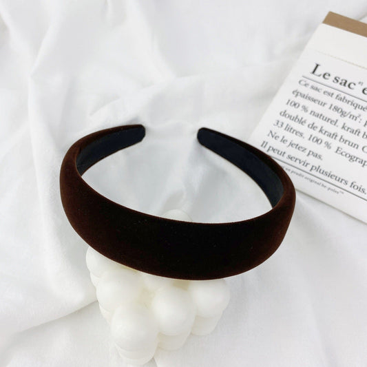 plastic hair hoop Ins style wide kids fashion accessories ponytail holder elastic hair bands