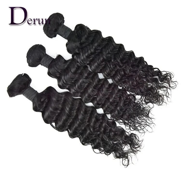 Plastic Packaging Grey 50 Inch Water Wave Balayage Peruvian Closures Wavy Hair Bundles