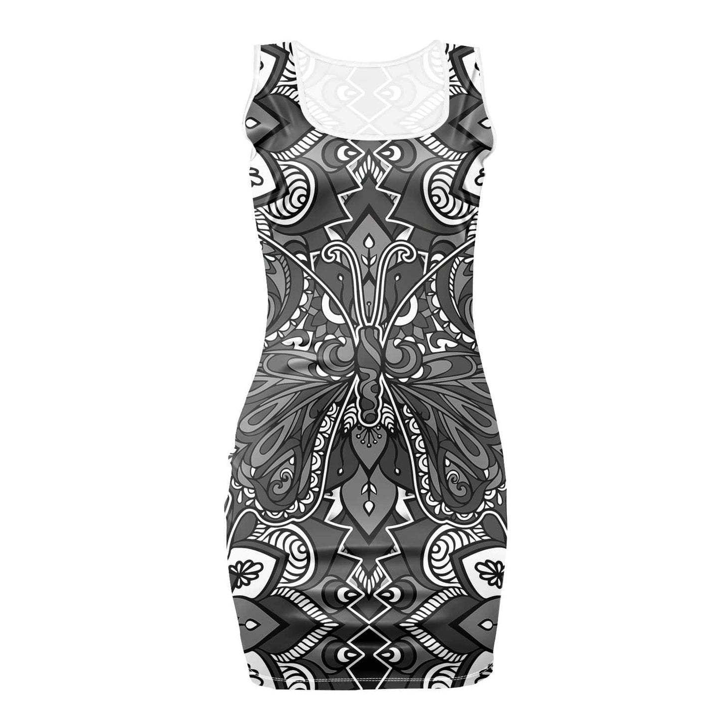 Polynesian Red Tribal Print Sexy Bodycon Ladies Elegant Dress Summer  Women Clothing 2023 Women Clothing Trend Fashion Dress