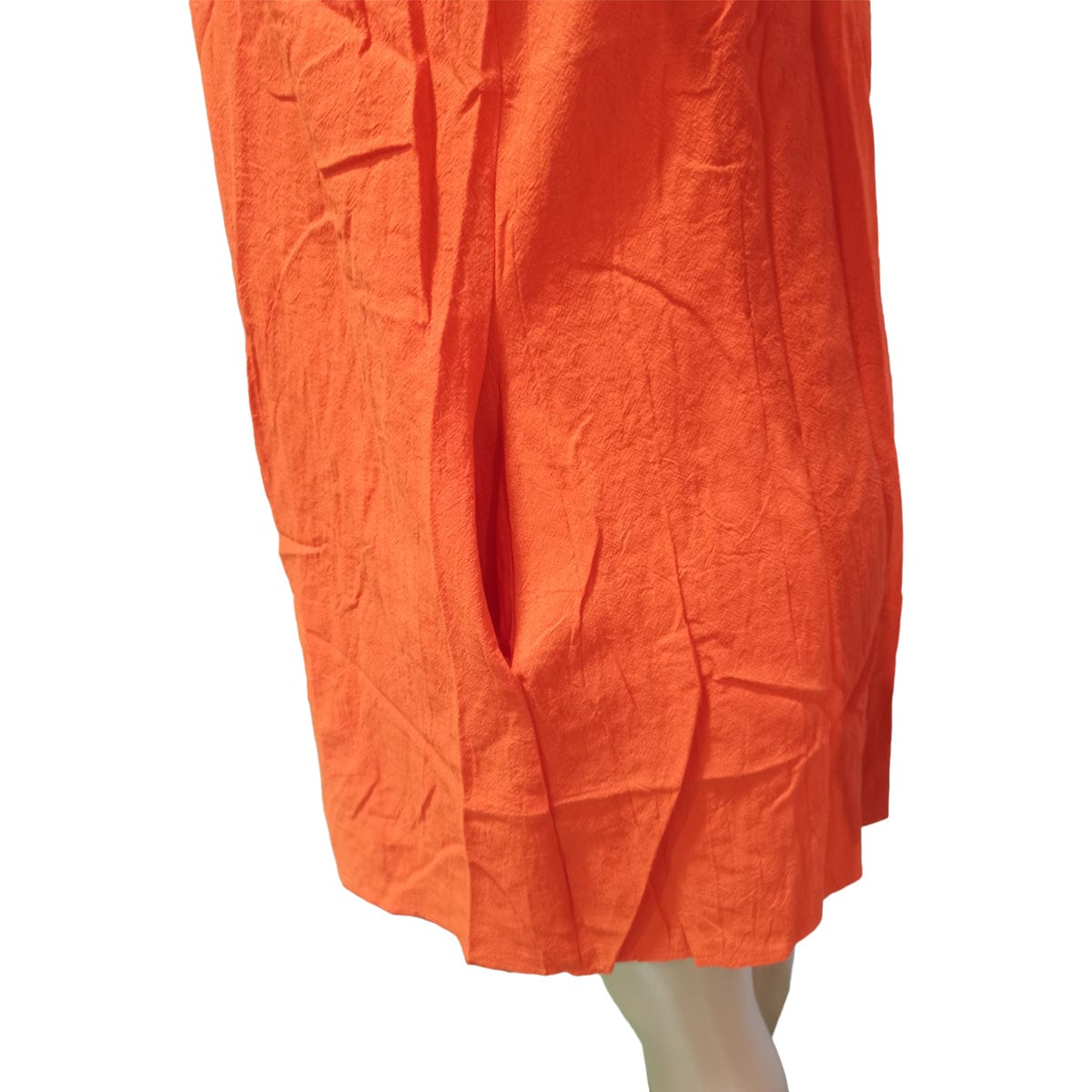 Popular Clothing 2022 New Sleeveless Solid Color Sleeveless Cotton Pocket Loose Dress