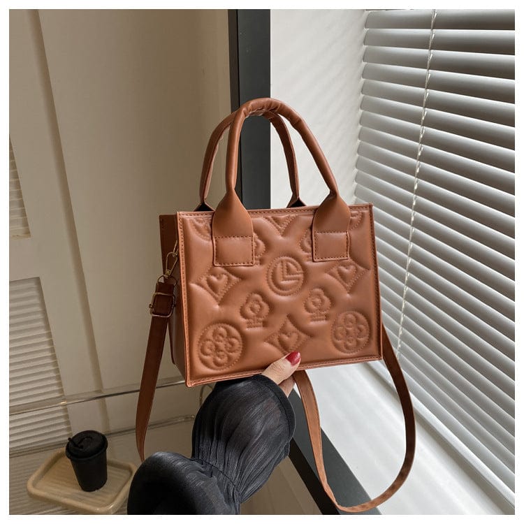 Popular hot selling square handbag women's shoulder bag pu top quality designer square bag