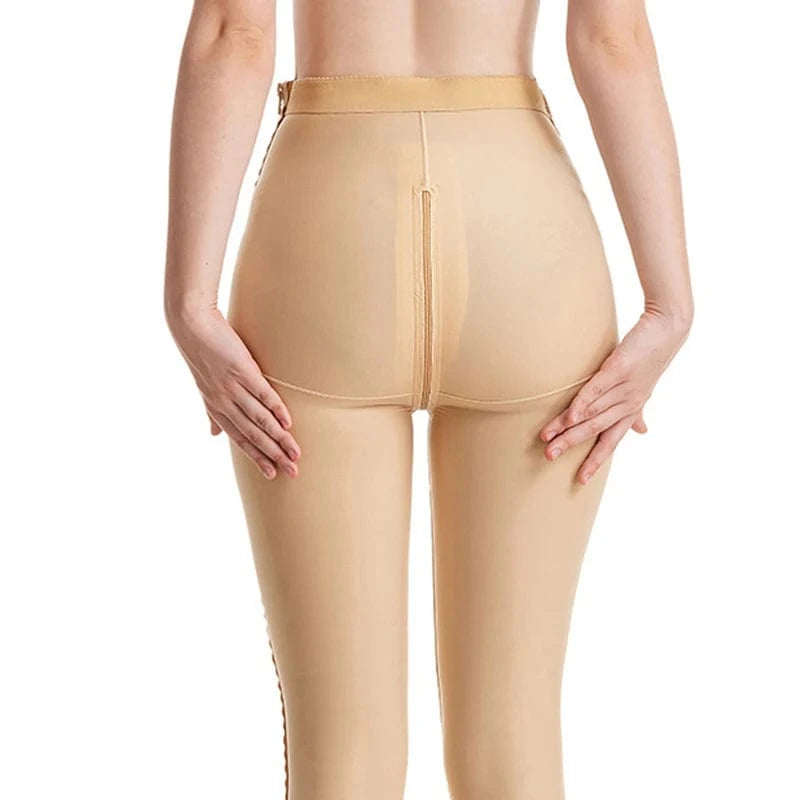 Post Liposuction Body Shaper Pant Butt Lift Compression Inner Thigh Double Layer Legging Zipper Lipo BBL Shapewear Pants