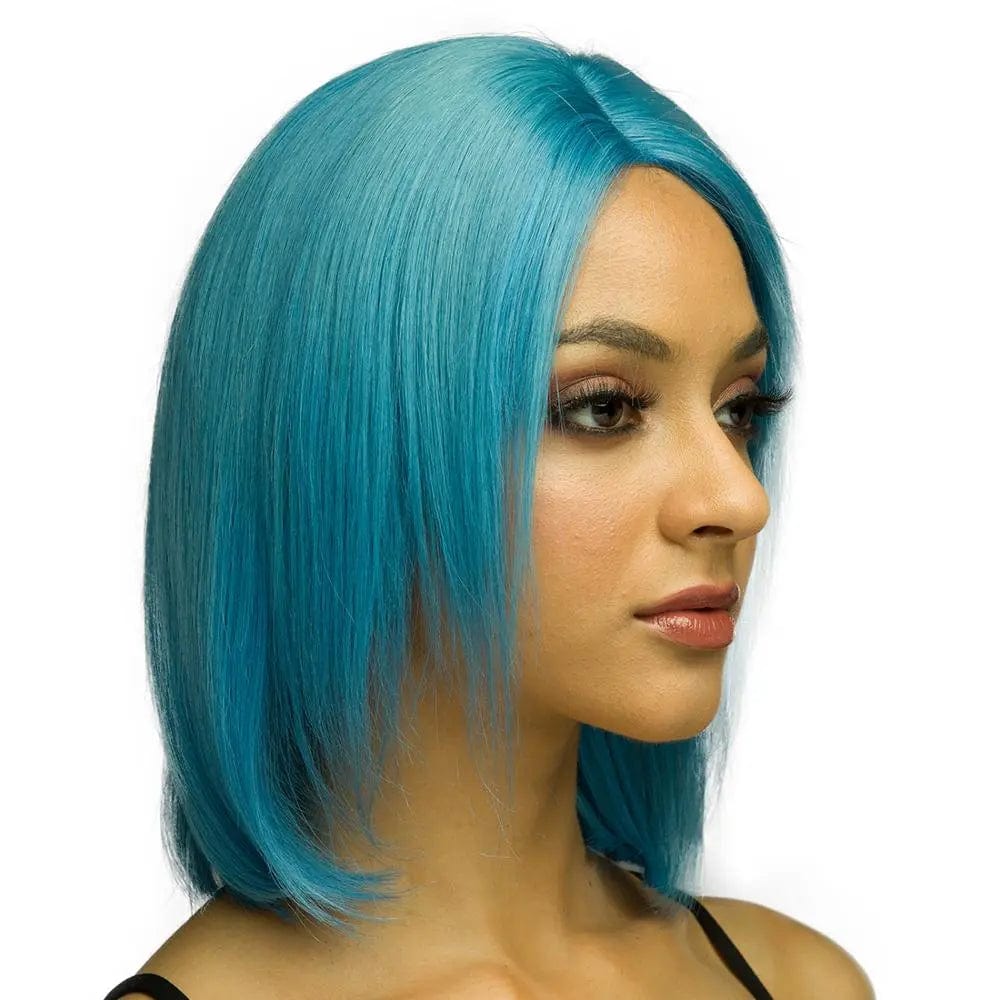 Pre Colored  Platinum Blue Virgin Hair