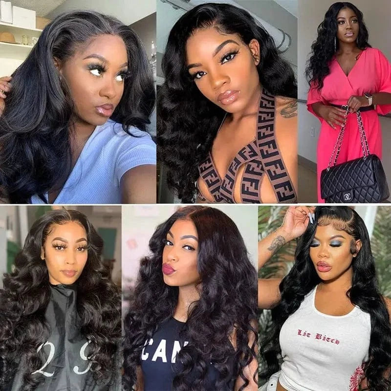 Pre Plucked Loose Wave Lace Front Wigs for Black Women Brazilian HD Lace Body Wave 360 Lace Frontal  Wigs Human Hair