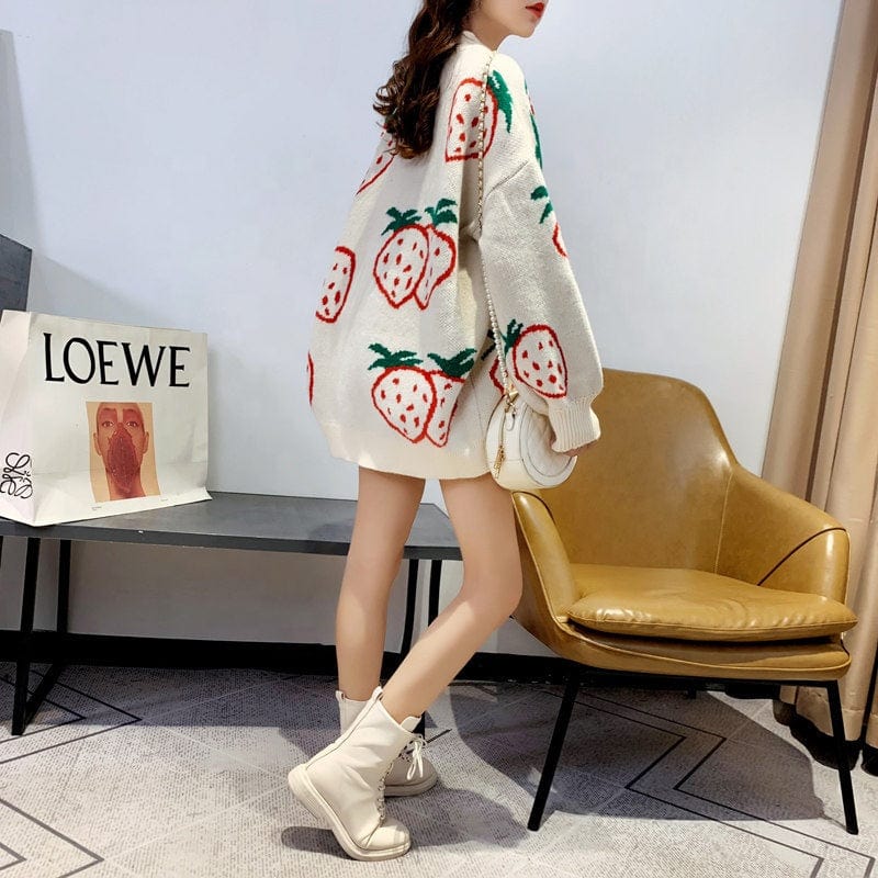 Print Amazaon Top Selling Winter Thick Loose Knit Heavy Weight Christmas Jumper Teenager Pullover Sweater