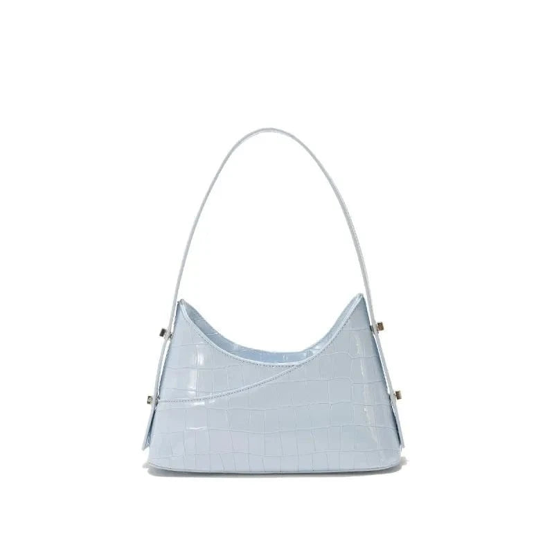 PU crocodile waterproof handbag wholesale blue shoulder bag Guangzhou factory pink new season handbag