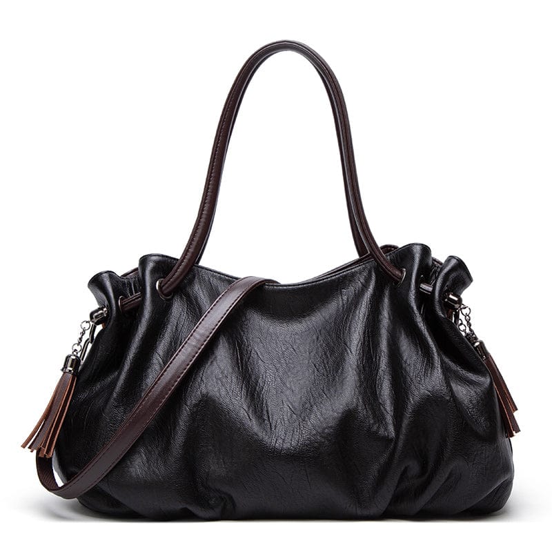 PU Leather Tote Bag for Women Office Shoulder Handbag Work Laptop Briefcase