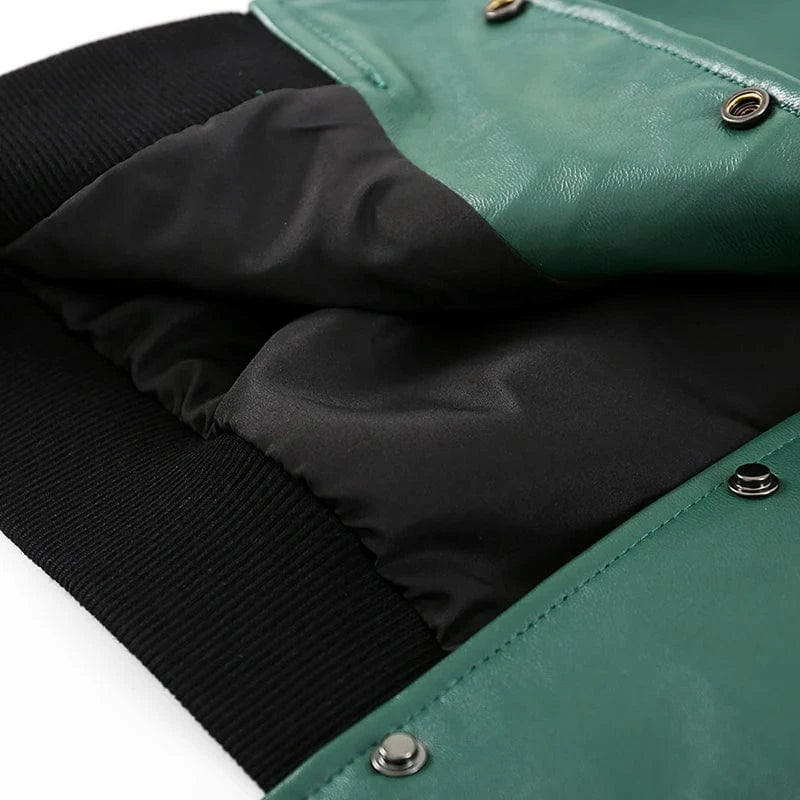 Pudi Women Genuine Leather Jacket Coat Spring Female Real Sheep Leather Baseball Jackets Coats CT103