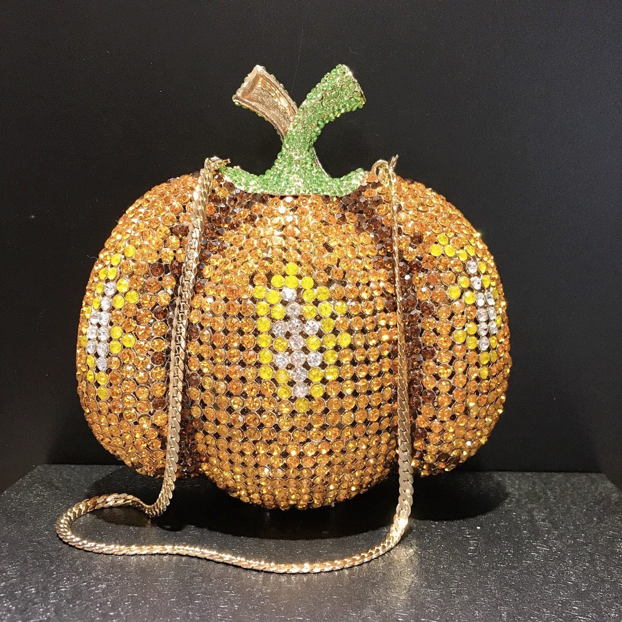 Pumpkin bag Custom Women bling diamond party skull handbag hand rhinestone Pumpkin ice cream clutch Butterfly owl Swan  purse evening bags
