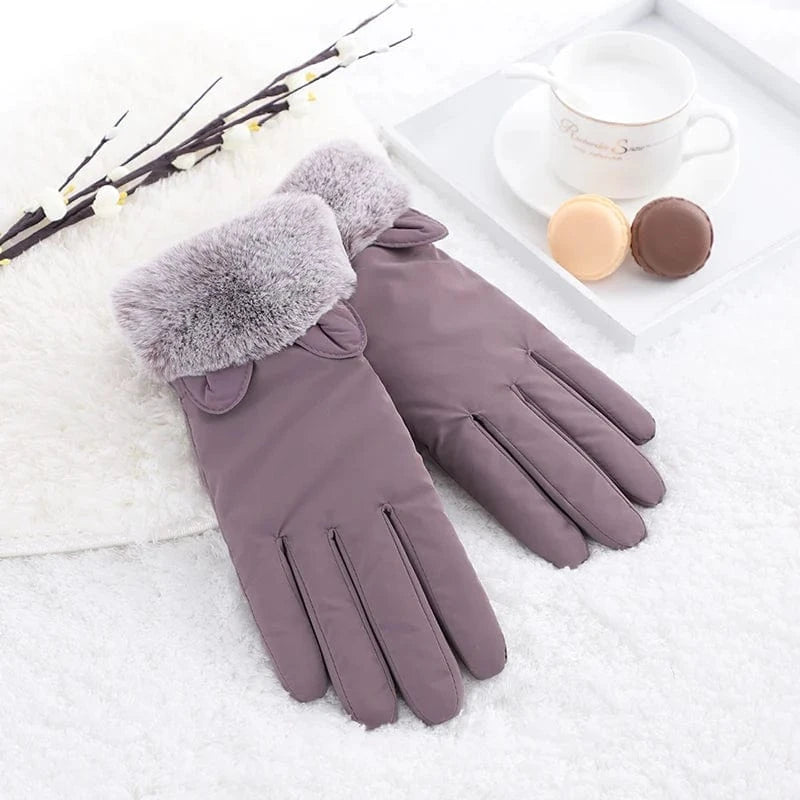 Purple Cheap fancy girls thermal bike cycling touch screen women winter fashion riding gloves