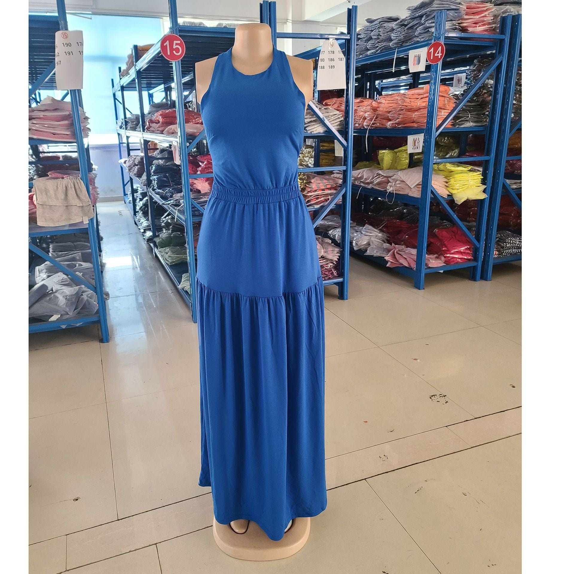 Quality Casual Sleeveless Backless Elegant Maxi Dress