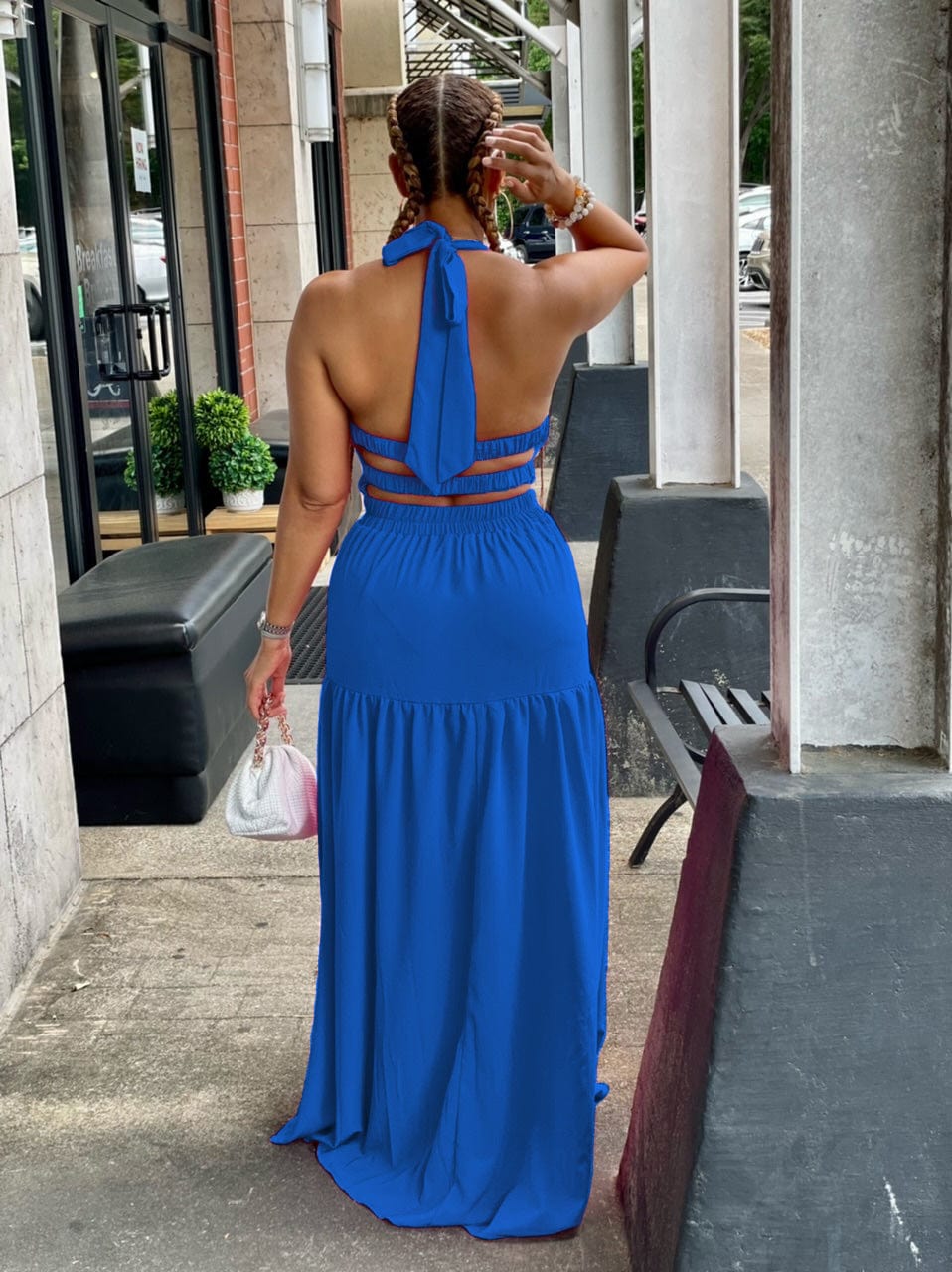 Quality Casual Sleeveless Backless Elegant Maxi Dress