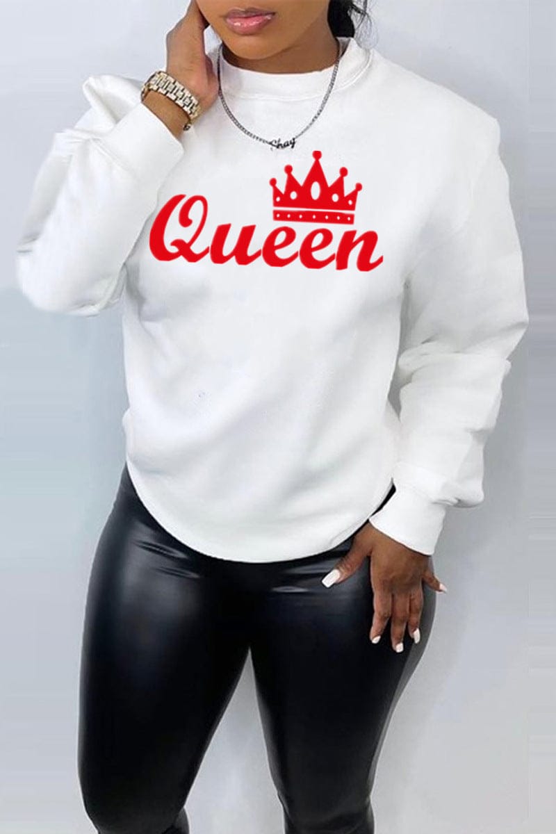 Quality Woman Sweatshirt Crew-neck Pullover Sweatshirt Without Hood For Girls
