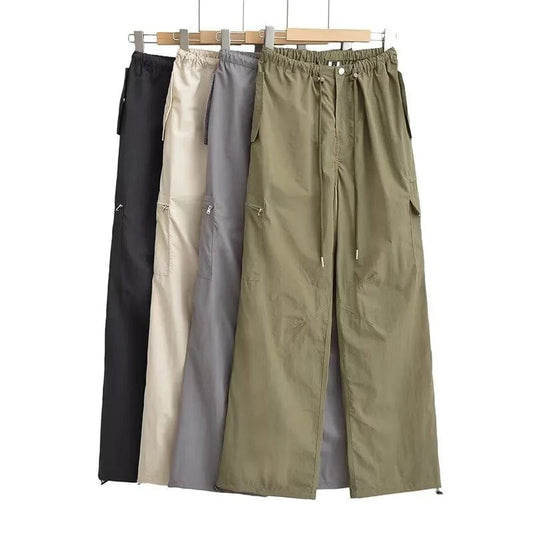 Quick Dry  Woman Pants Streetwear Trousers Causal Baggy Cargo Pants For Women