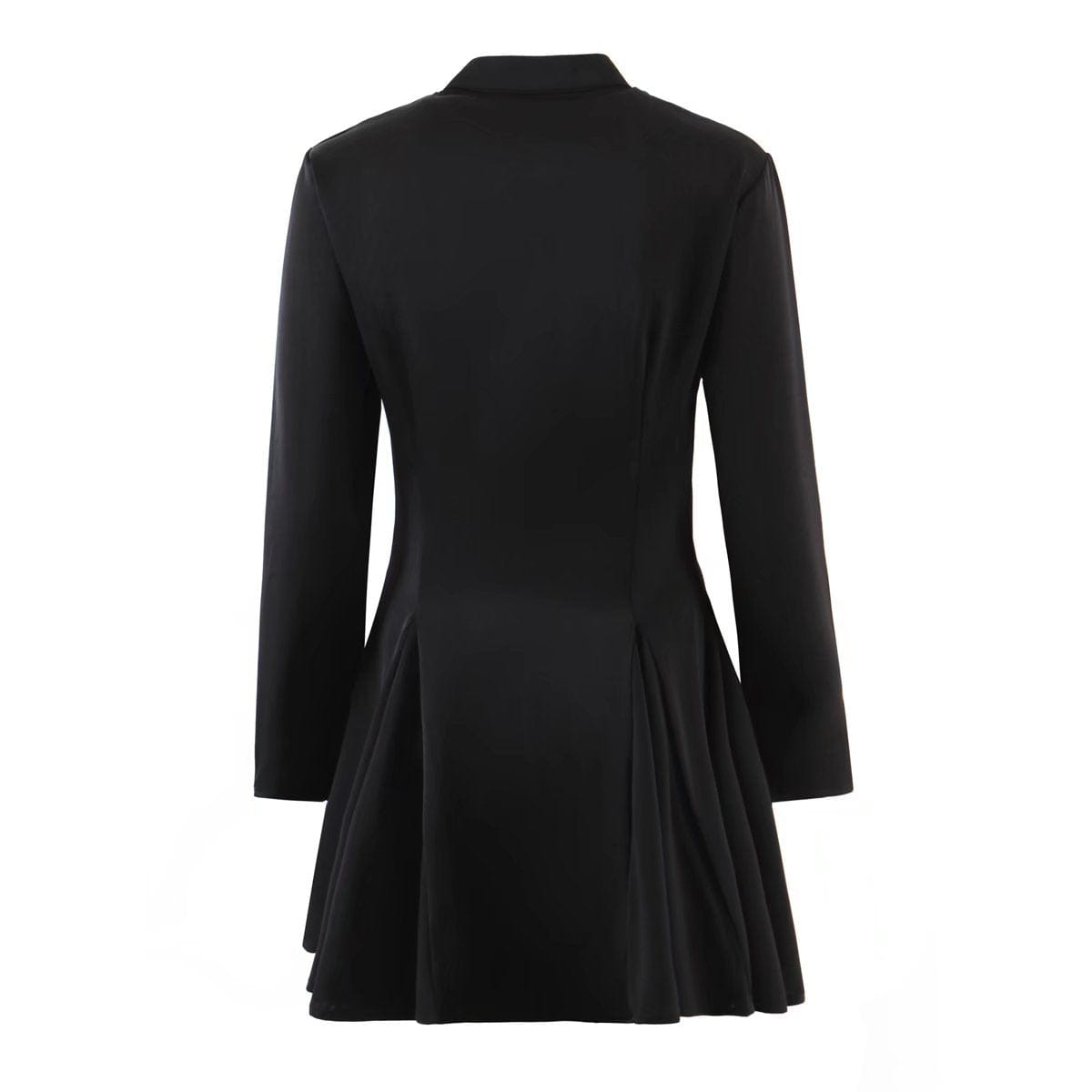 R20066S Women's new spring fashion solid color shirt-style single-breasted casual dress short skirt