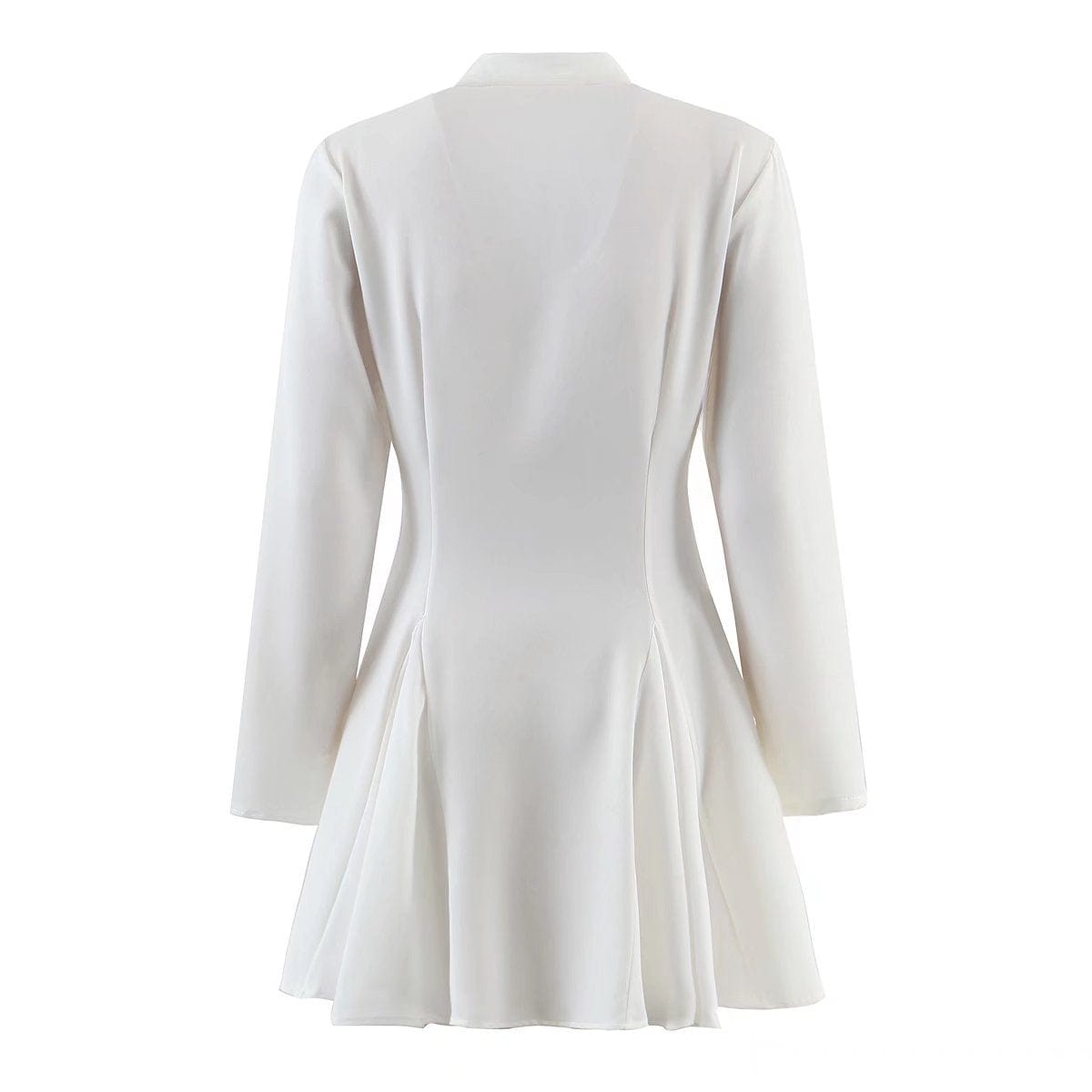 R20066S Women's new spring fashion solid color shirt-style single-breasted casual dress short skirt