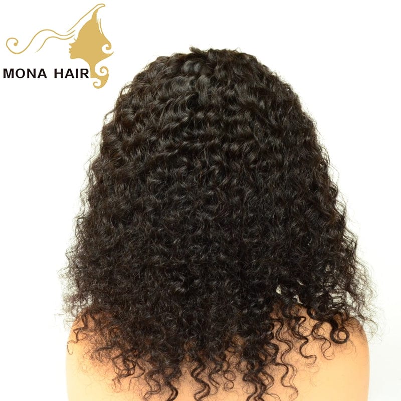 Raw Burmese Curly Wave Human Hair Remy Super Thin Transparent Lace Front Pre Plucked Lace Wig For Black Women