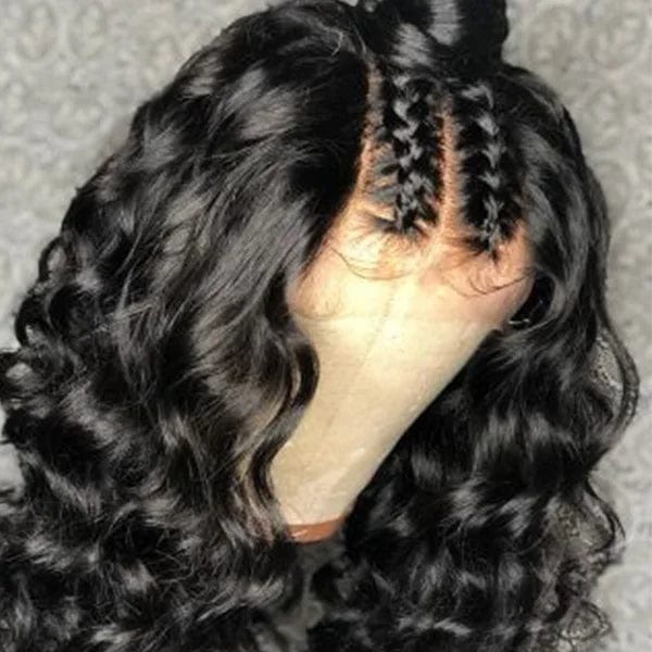 Raw Perruque Cheveux Humain Virgin Human Hair 13X6 Deep Wave Lace Front Wig With Deep Part Line For African Woman