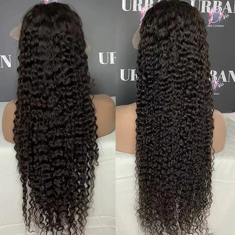 Raw unprocessed virgin Mongolian Afro Kinky Jerry Curly hd Transparent 4x4 closure Human Hair 360 lace frontal wig deep curly