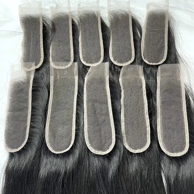 Raw Virgin Cuticle Aligned Natural color Free Part 2x6 2*6 deep part hd lace Closure with Baby Hair