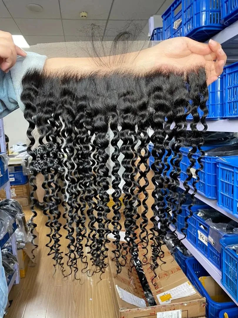 Ready to ship Mink Brazilian Virgin Hair Cuticle Aligned Hair Body Wave 13*4 HD Lace Closure