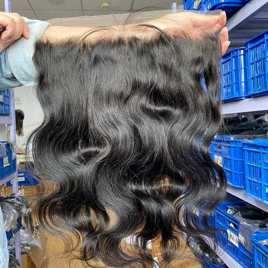 Ready to ship Mink Brazilian Virgin Hair Cuticle Aligned Hair Body Wave 13*4 HD Lace Closure