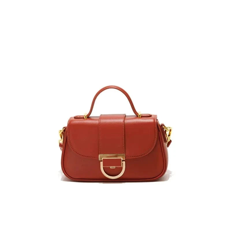 Red 2023 crossbody bag woman green color vegan leather messenger bag custom clasp lock handbag