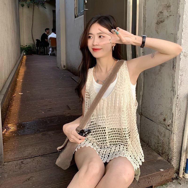 RedHK Custom High Quality New Arrives China Factory Handmade Multi-color Woman Crochet Lady Top Crochet Women Top