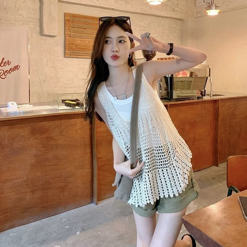RedHK Custom High Quality New Arrives China Factory Handmade Multi-color Woman Crochet Lady Top Crochet Women Top