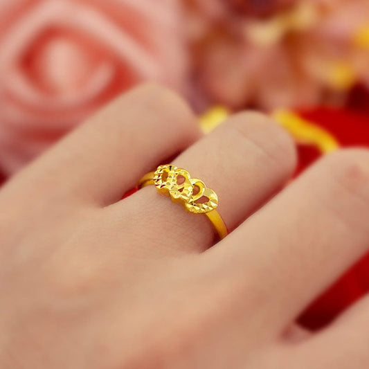 Resizable / Gold Chunky Gold Rings for Women Minimalist Thick Dome 18K Gold Plated Rings Set Braided Round Signet Rings Statement Jewelry Amazon