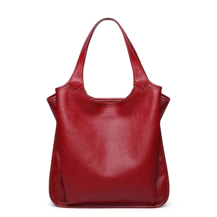 Retail top grain tote bag ladies bag woman genuine leather handbags