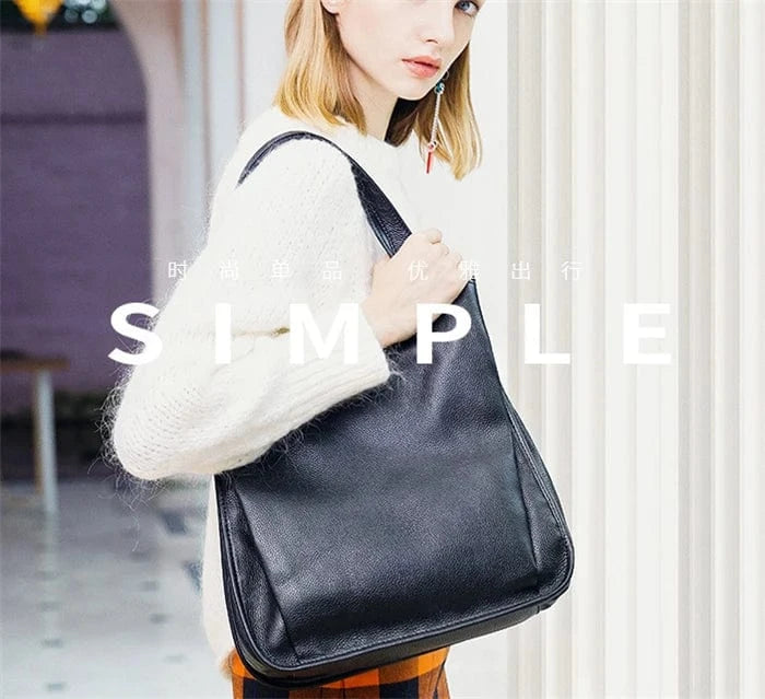 Retail top grain tote bag ladies bag woman genuine leather handbags