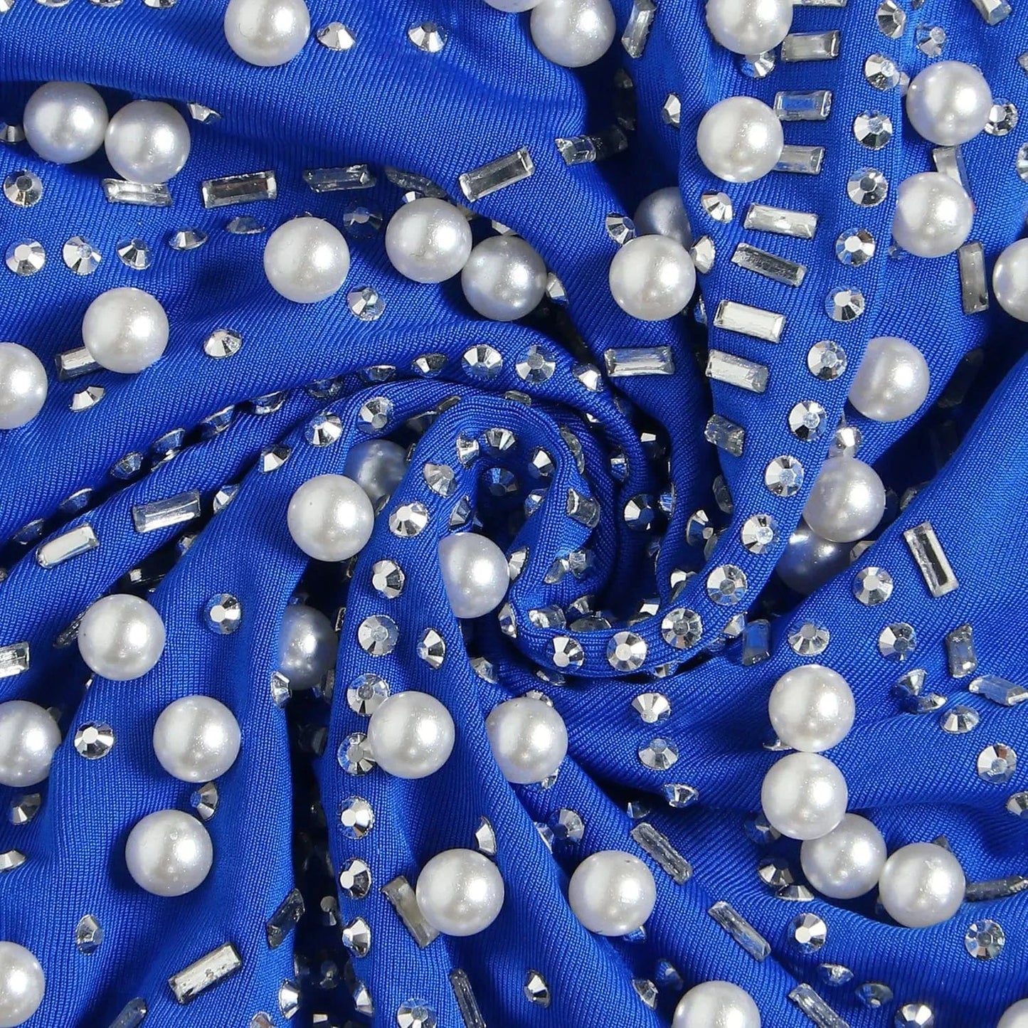 Rhinestone Beaded Fur Dress Women Mesh See Through Sexy Night Club Dresses New Female Party Evening Mini Dress