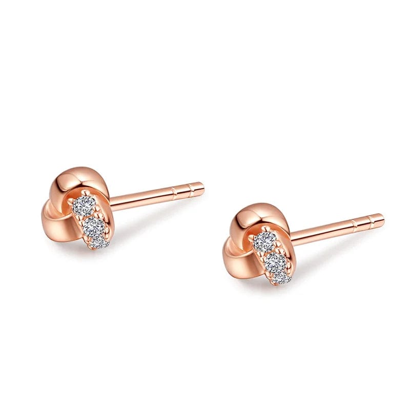 Rose gold Earrings AE649 OEM&ODM Vana Shiny Jewelry Rose Flower Gold Plated Earrings 925 Silver Stud Earrings Girls Everyday Wear