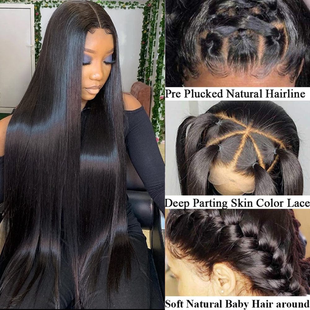 Royce Hair Wigs Transparent Lace Frontal, Factory Price Brazilian Virgin Human Hair Glueless Swiss 13x4 HD Lace Wig For Women