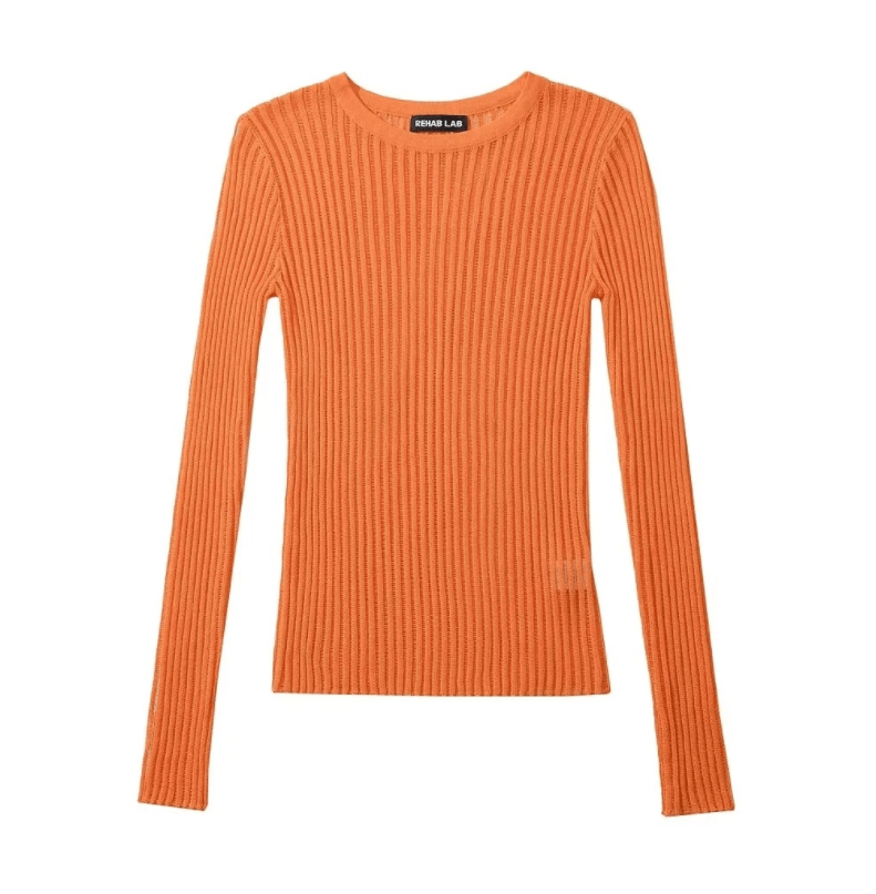 Runwaylover 1628 Transparent 2023 Ladies Sexy Tight Knitted T-Shirt