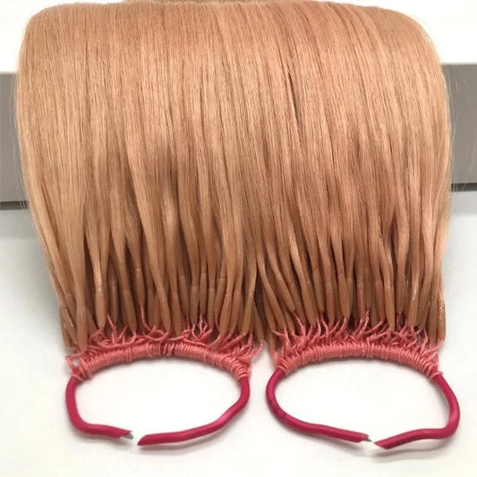 Russian Virgin Human Double Drawn Remy Hair Extensions 12a grade double line tip hair prebonded hair