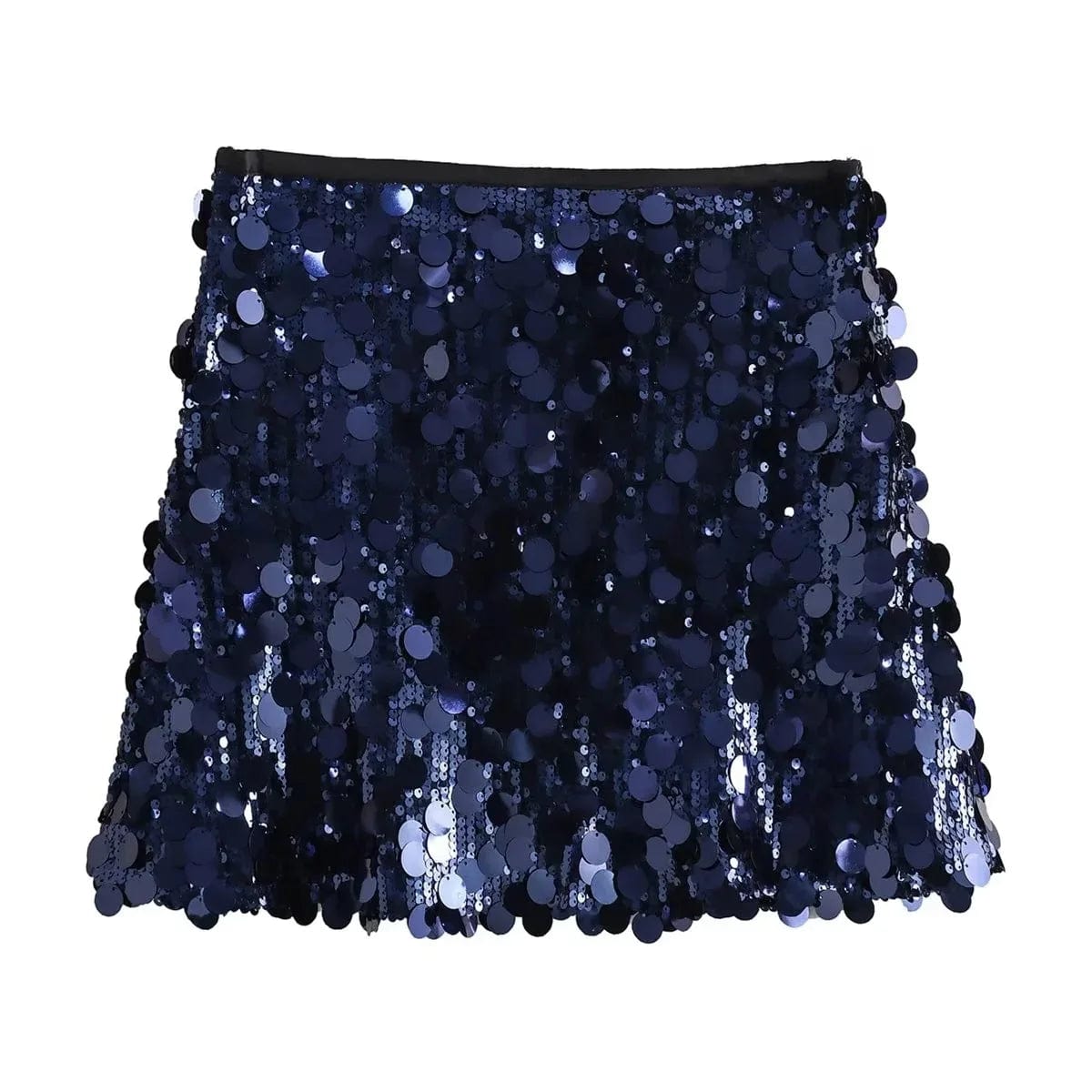 S / 08# OUDINA American Style Club Party Bling Shiny Mini Sexy Skirt Sequin Skirts For Women