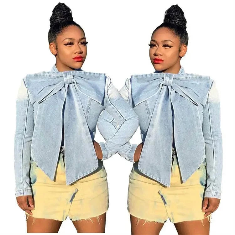 S / 1 YP 2024  fashion long sleeve bow women's blouses shirt ladies jeans top
