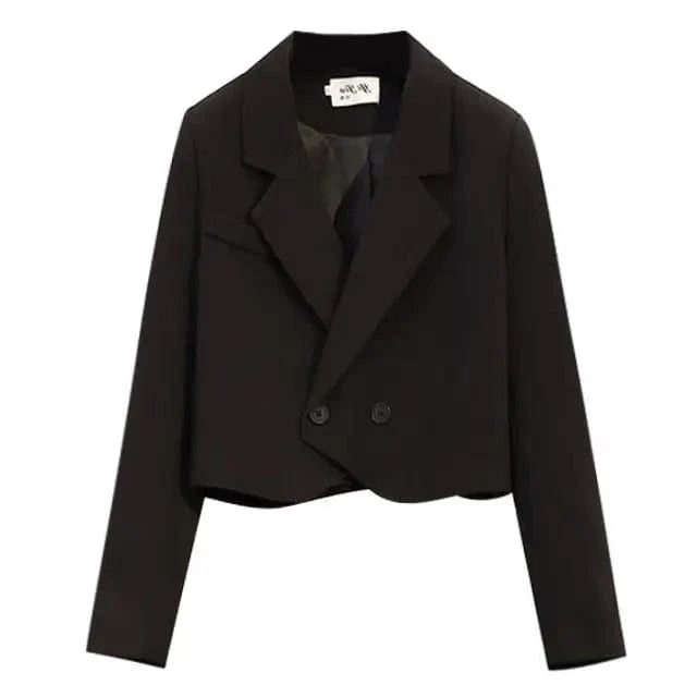 S-3XL Korean Spring and Autumn Large Women's Wear High end suit jacket Fashionable short suit top