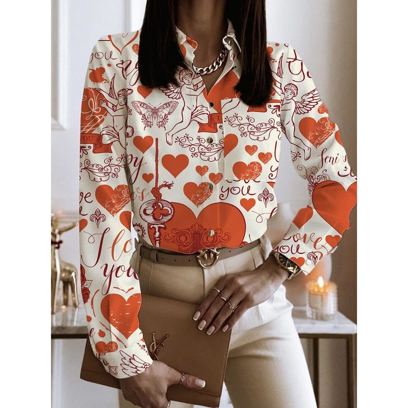 S / 4 2023 Women Ladies Fashion Blouse Spring Autumn Long Sleeve Lady Office Work Shirts Tops Casual Elegant Blouses